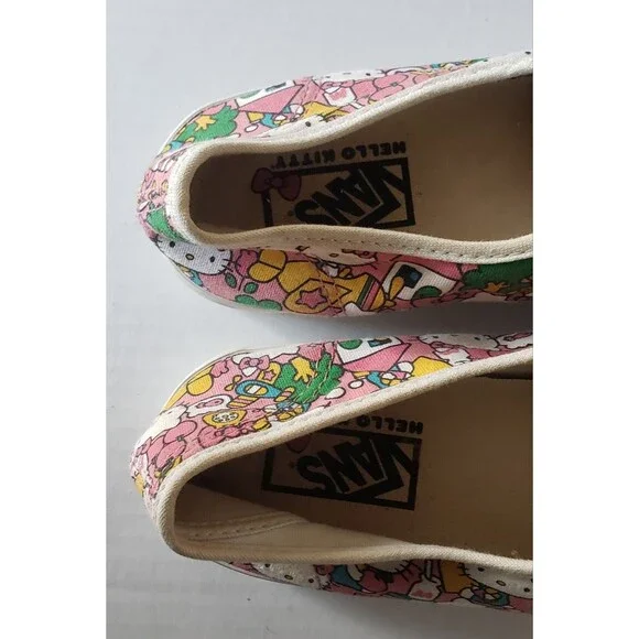 VANS Off The Wall Hello Kitty Pink Low Top Sneakers, Women size 8 Men Size 6.5 - Picture 8 of 11